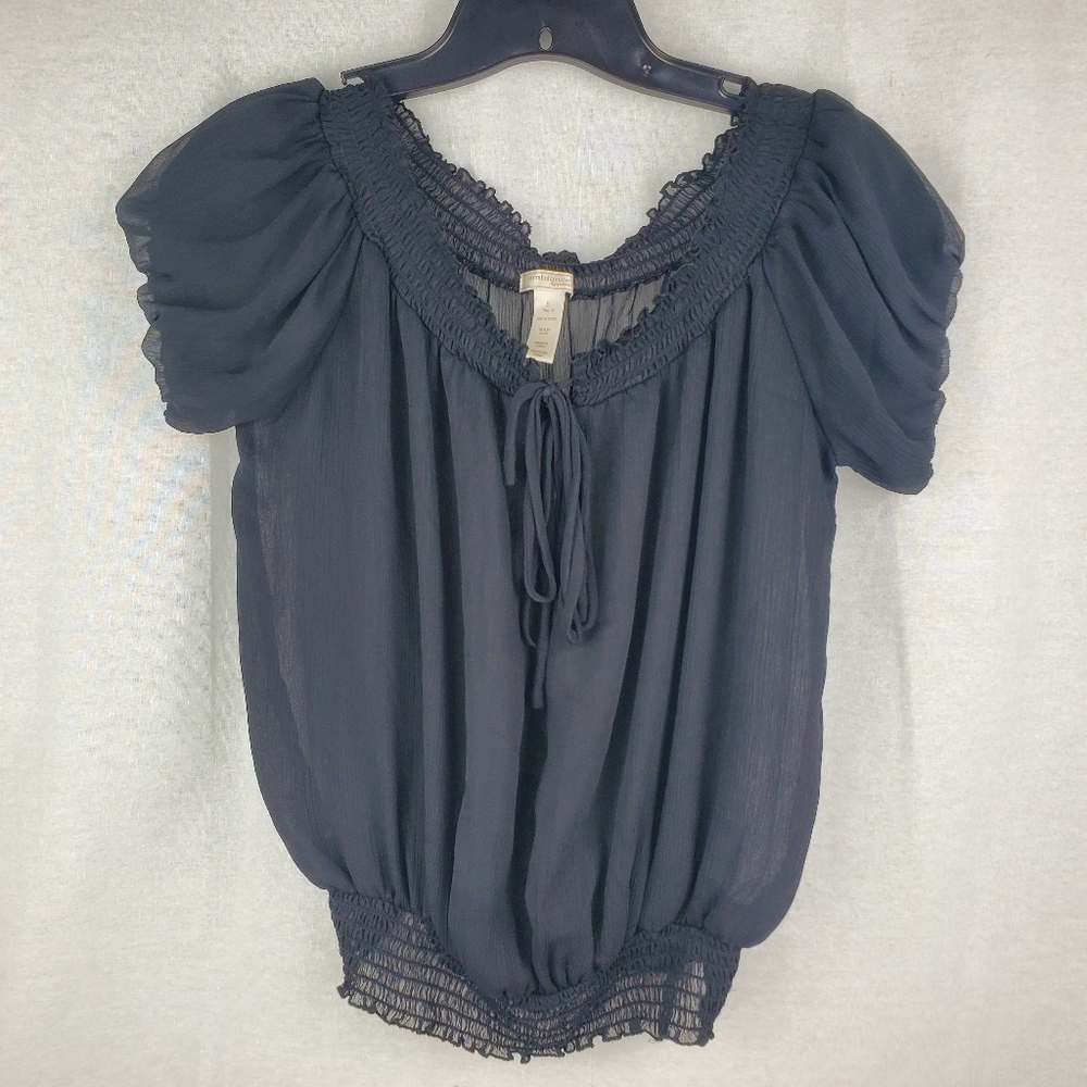 Sheer Black Blouse